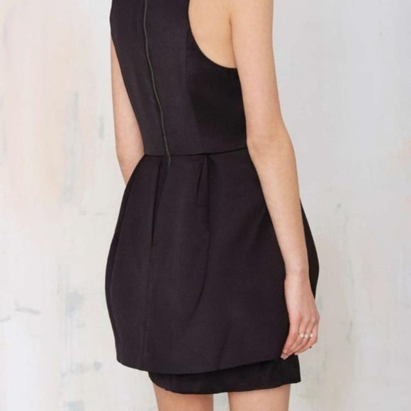NWT Keepsake Counter Attack Black Cocktail Dress - Picture 2 of 8